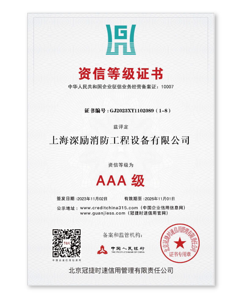 资信等级证书
